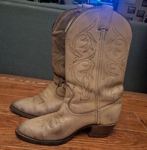 Double H Tan Western Cowboy Boots